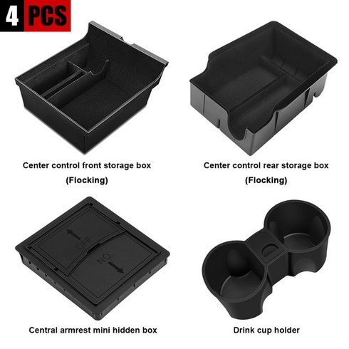모토로라레이저 폴더블 폴더폰 YZ pour Tesla modèle 3 2022 Y 2023 boîte de rangement accoudoir central cachée porte, 1개, 11.4PCS