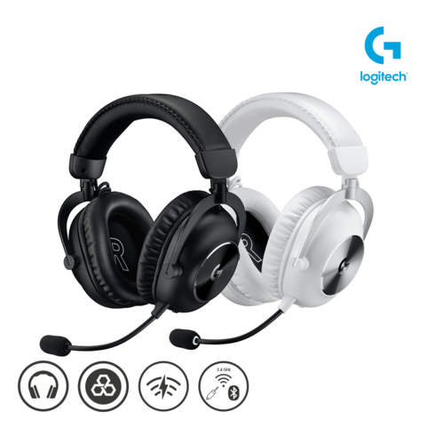 로지텍 G PRO X 2 LIGHTSPEED 게이밍 헤드셋, 블랙