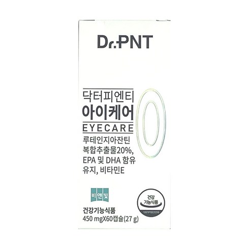 닥터피코텐후기 - 닥터피엔티 아이케어 (60캡슐) 루테인 지아잔틴 눈 건강 눈에좋은 영양제, 1개, 60캡슐