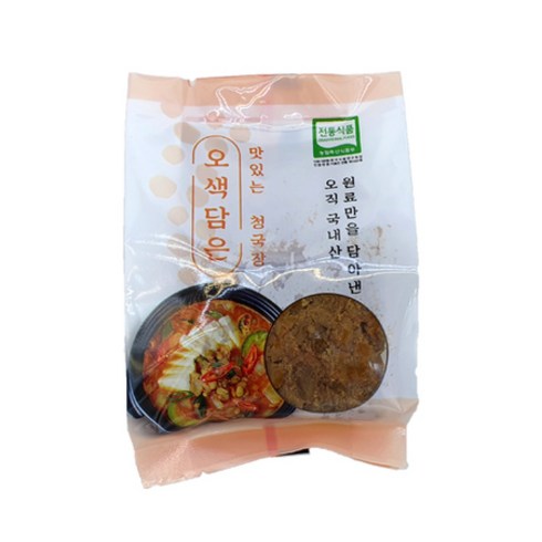 100%국내산콩 발효기술의 비법은 바로 볏짚 오색담은 맛있는 청국장 150g x 4개, 상세페이지 참조