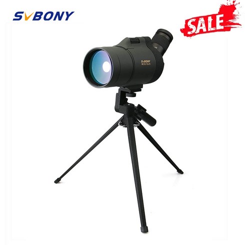 SVBONY 망원경 SV41 스포팅 스코프 25-75x70 MAK 줌 telescope 망원경 고배율 FMC BAK4 프리즘 방수 캠핑 장비 조류 관찰 용, 70mm