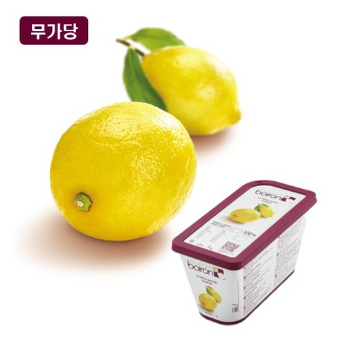 레몬퓨레 - 브와롱 레몬 냉동퓨레 1KG, 단품, 1개