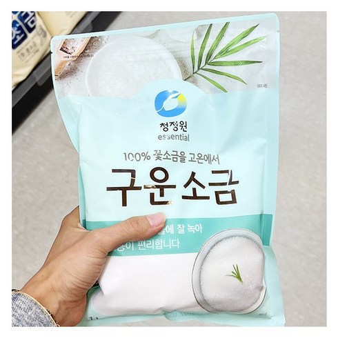청정원구운소금 - 청정원 구운소금 1kg x 2개, 단품