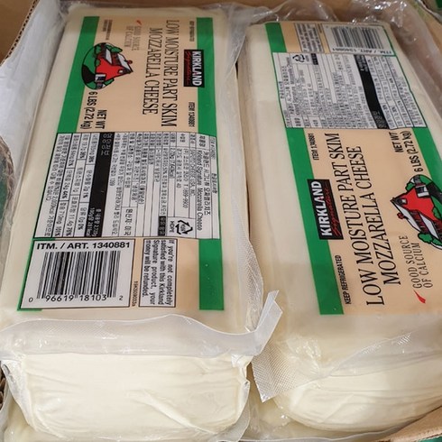 커클랜드 시그니처 모짜렐라 치즈 2.72kg, 일반포장 동절기만, 1개