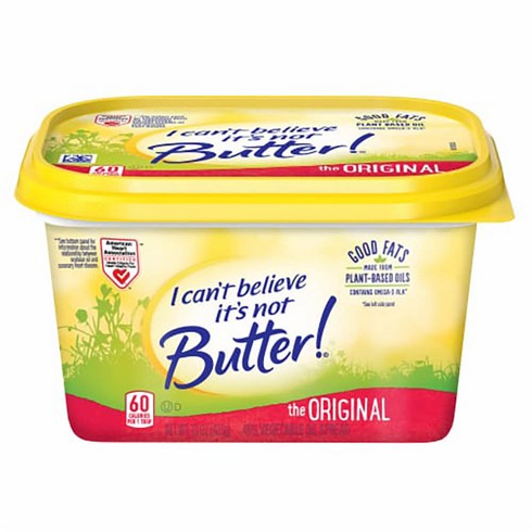 밀키오기버터 - I Cant Believe Its Not Butter 아이 캔트 빌리브 잇츠 낫 버터 스프레드 오리지널 425g, 1개