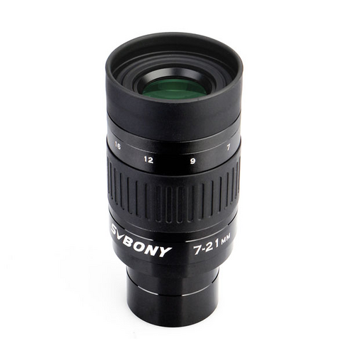 svbony아이피스 - SVBONY SV135 줌 망원경 접안렌즈 1.25인치 7mm~21mm 아이피스 천체 망원경용 FMC 6요소 4그룹 광학 줌 렌즈 천체 망원경 액세서리