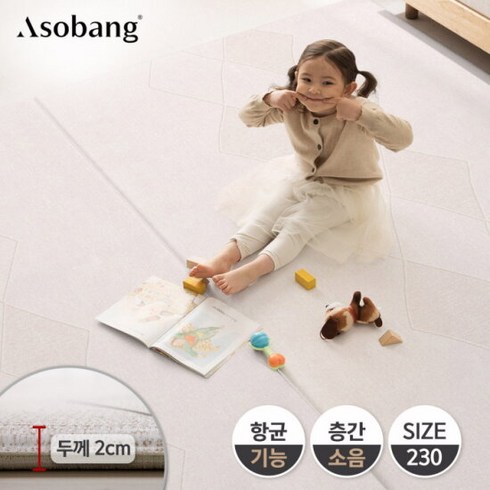 아소방 - [아소방] 프라임 놀이방매트 다이아러그 230 (230x140x2cm)