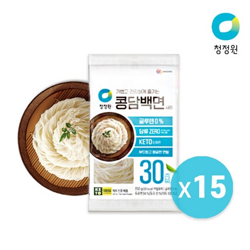 청정원 콩담백면 사리150g x 15개