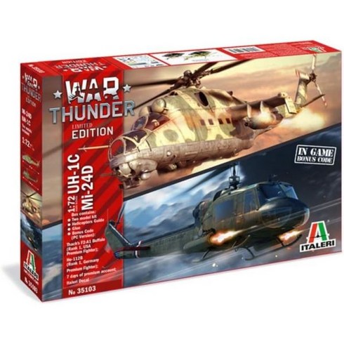 uh-1 - ITALERI 35103 1/72 워썬더 UH 1C MI 24D