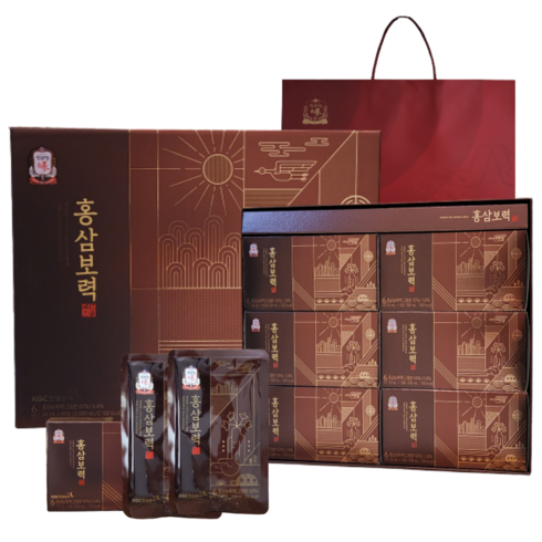 정관장 6년근 홍삼정 파우치 홍삼보력 50ml 60포(2개월분) +쇼핑백 부모님 설 명절 선물세트(20세트 3box )1개, 1L, 20개