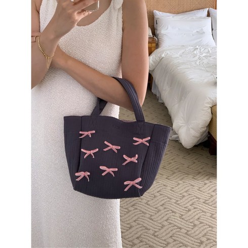 리본 쇼퍼백 보부상가방 빅백 기저귀가방 여행가방 숄더