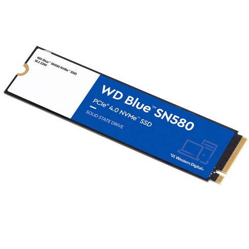 sn580 - 웨스턴디지털 WD Blue SATA M.2 NVMe SSD 500GB SN580(WDS500G3B0E) 5년 warranty