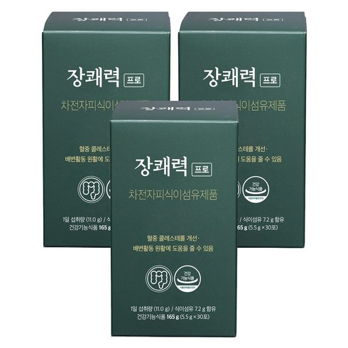 장쾌력 프로 6주 차전자피 식이섬유, 5.5g, 90개