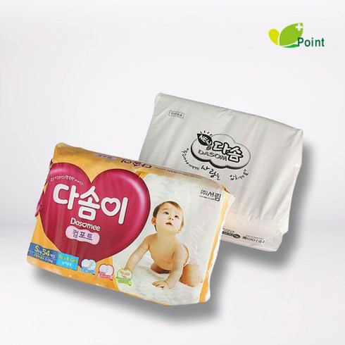 다솜이 컴포트 신생아 기저귀 (소형) 54매x4팩, 4개, 54개