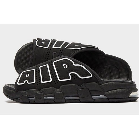 [국내발송] 나이키 NIKE 에어 모어 업템포 슬라이드 DV2132-001 / DV2137-001 (사은품 양말 증정)