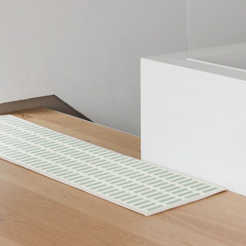 라익디스 티가든 러그 카페트(EC100)주방 매트 (3컬러), [주방 매트] 50x150cm, Picnic Blue(피크닉 블루)