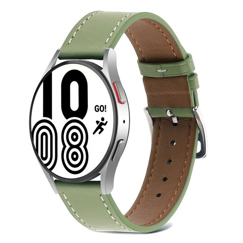 2023년 가성비 최고 갤럭시워치4클래식 - 고고플랜 갤럭시 워치 5 4 프로 클래식 가죽 스트랩 시계줄 40 44 20mm, 6. 올리브그린