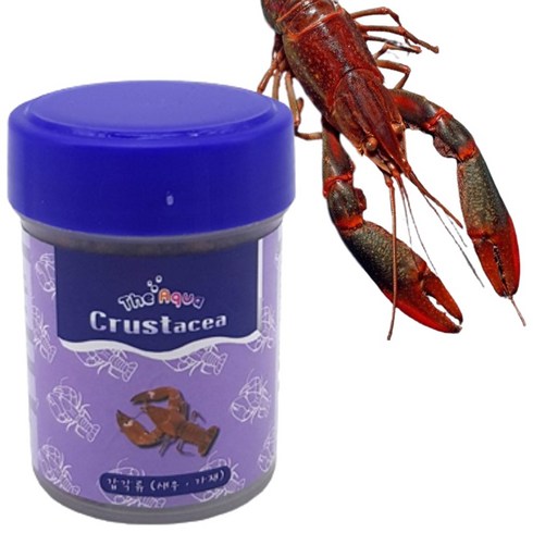 민물가재 키우기 블루가재 먹이 애완용 새우 먹이 사료, 1개, 60g