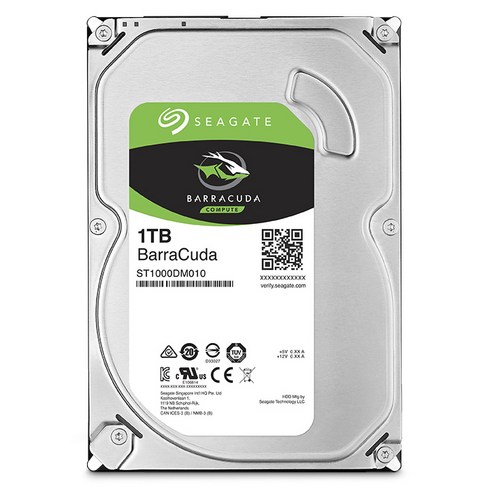 hdd1tb - 씨게이트 바라쿠다 하드디스크 HDD, ST1000DM010, 1TB