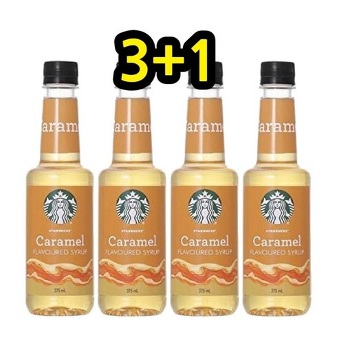 스타벅스 카라멜 시럽 375ml 4set, 기본, 120개