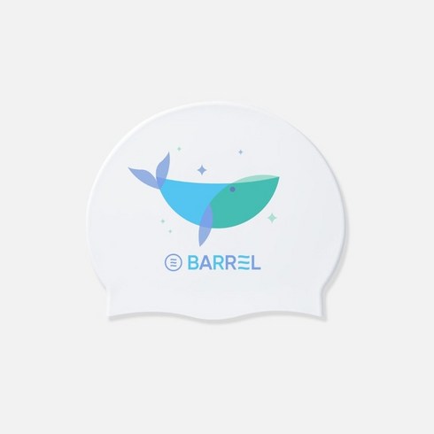뉴 돌핀 실리콘 스윔 캡 화이트 (B3SUASC009WHT), One Size, 1개