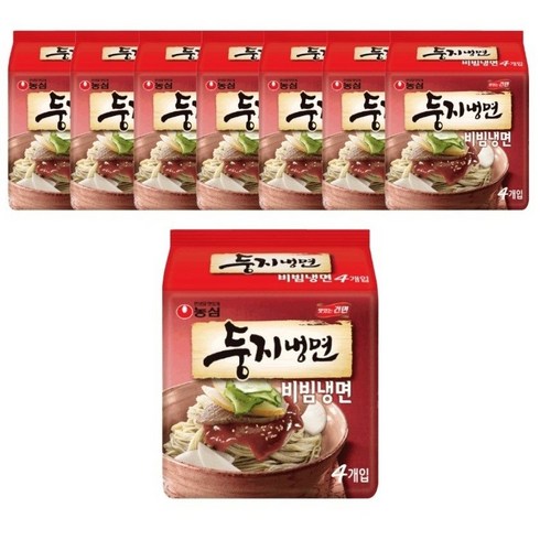 농심 둥지 비빔냉면 162g, 32개