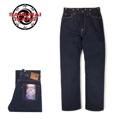SAMURAI JEANS 사무라이 청바지 올림픽 노서 무사시 모델 굵은 스트레이트 S634GXII 논워슈 데님 남성 32-38