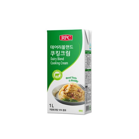 RPC 리치 데어리블랜드 쿠킹크림 1L 홉라 밀락 대체 로제 떡볶이 파스타, 6개