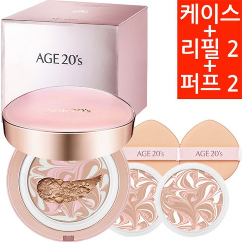 Age20s시그니처 에센스 커버팩트 모이스처+특별증정, 21호 라이트 베이지@16728343