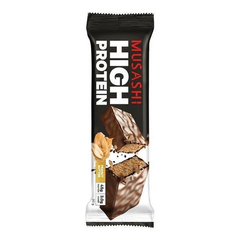 무사시버터 - 무사시 하이 프로틴바 땅콩버터 Musashi High Protein Bar Peanut Butter, 18개