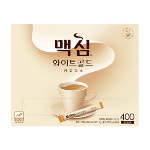 동서 맥심 화이트골드 커피믹스 400T, 11.7g, 400개입, 1개