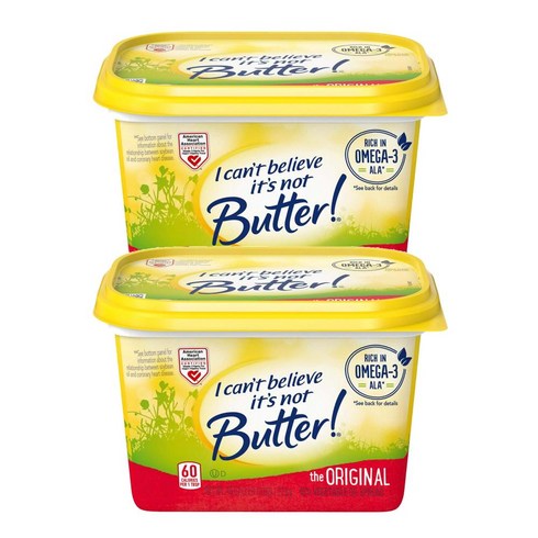 루츠케이버터 - I Cant Believe Its Not Butter 아이 캔트 빌리브 잇츠 낫 버터 스프레드 오리지널, 1.27kg, 2개