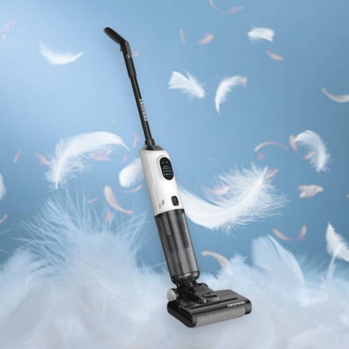 Waz 무선 건식 습식 물걸레 진공 청소기 3 in 1 올인원 브러시 자동세척, 혼합색상, C1