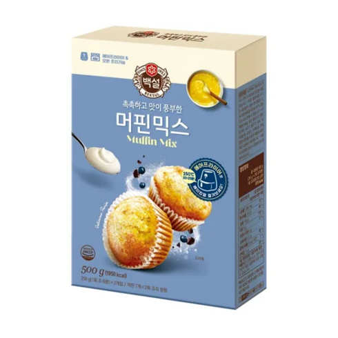 CJ 백설 머핀믹스 500g, 1개