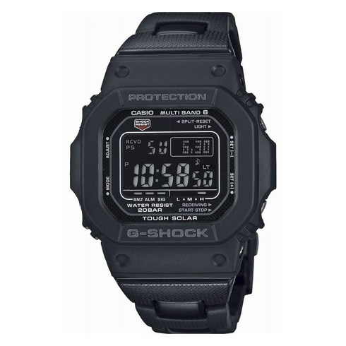 gshock - 지샥 멀티 밴드 6 프로텍션 20바 터프 솔라 남성 스포츠 손목시계 GW-M5610UBC-1JF