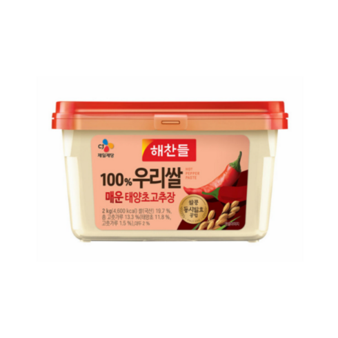 해찬들 우리쌀로만든 매운 태양초고추장, 2kg, 1개