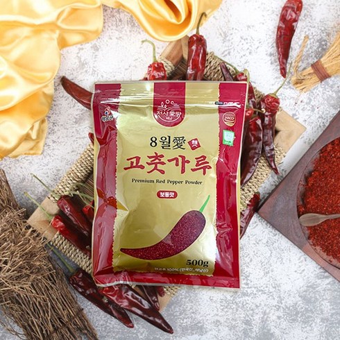 청송 청결 고춧가루 500g  8팩 - 8월애 햇 고춧가루 500gX4팩(총 2kg), 4개, 500g