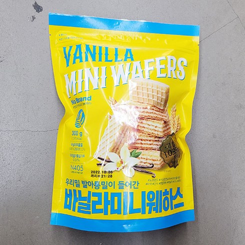 노브랜드 바닐라 미니웨하스 300g, 3개