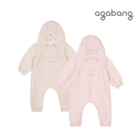 아가방바람막이우주복 - 아가방 가을 제리데이바람막이우주복(BEIGE PINK)_01Q527502 캐주얼한 바람막이 후드 우주복을 찿는분께 추천드려요