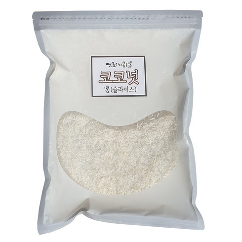 주원물산 코코넛롱 슬라이스, 1kg, 1개