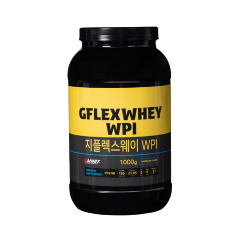 웨이wpi1kg - 지플렉스웨이 WPI 단백질 헬스 보충제 프로틴 쉐이크, 1개, 1kg