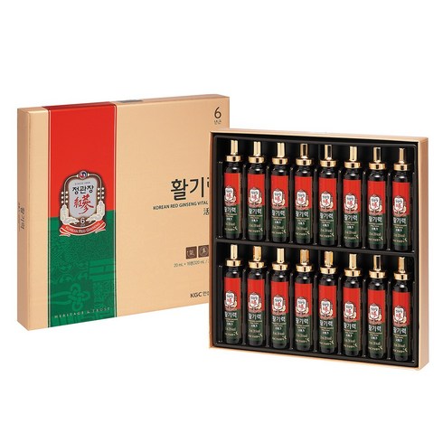 정관장 활기력 선물세트 (20mlX16병) + 쇼핑백 20ml 16병, 1박스, 320ml