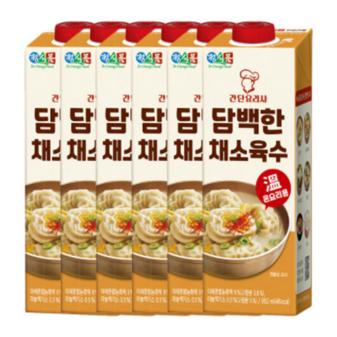 정식품채소육수 - 정식품 담백한 채소육수 950ml 6팩 신제품 출시, 6개