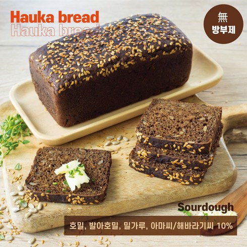[호밀빵의 파수꾼][천연발효] 씨앗 발아호밀빵/ 씨앗 10% (해바라기씨 아마씨) 에스토니아 호밀빵 Estonia Ryebread, 1개