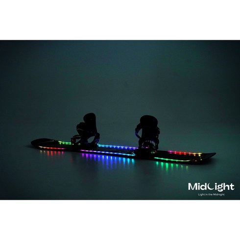 스노우보드 LED 스키LED 악세사리 겨울에 즐기는 색다른 즐거움 미드라이트, 미드라이트B, 1개