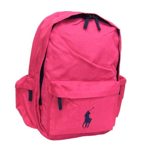 폴로백팩 - POLO 폴로 클래식 포니 백팩 캐주얼 여자 소형 배낭 여행 학교 가방 18L 핑크