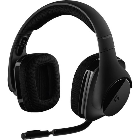 로지텍G G533 Wireless DTS 7.1 게이밍 헤드셋, 블랙(무선), 벌크/병행