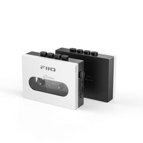 FiiOCP13 휴대용 카세트 테이프 플레이어3.5mm 이어폰 jac 초저지터 TypeC 또는 리튬 배터리로 작동, 1) 화이트와 블랙, 화이트와 블랙