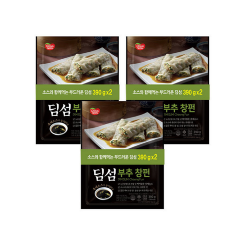 딤섬 - 동원 딤섬 부추창펀 390g x 6봉, 6개