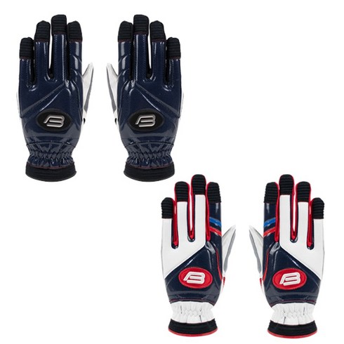 비비케이 EVA 주루장갑 양손착용, 네이비 + 화이트